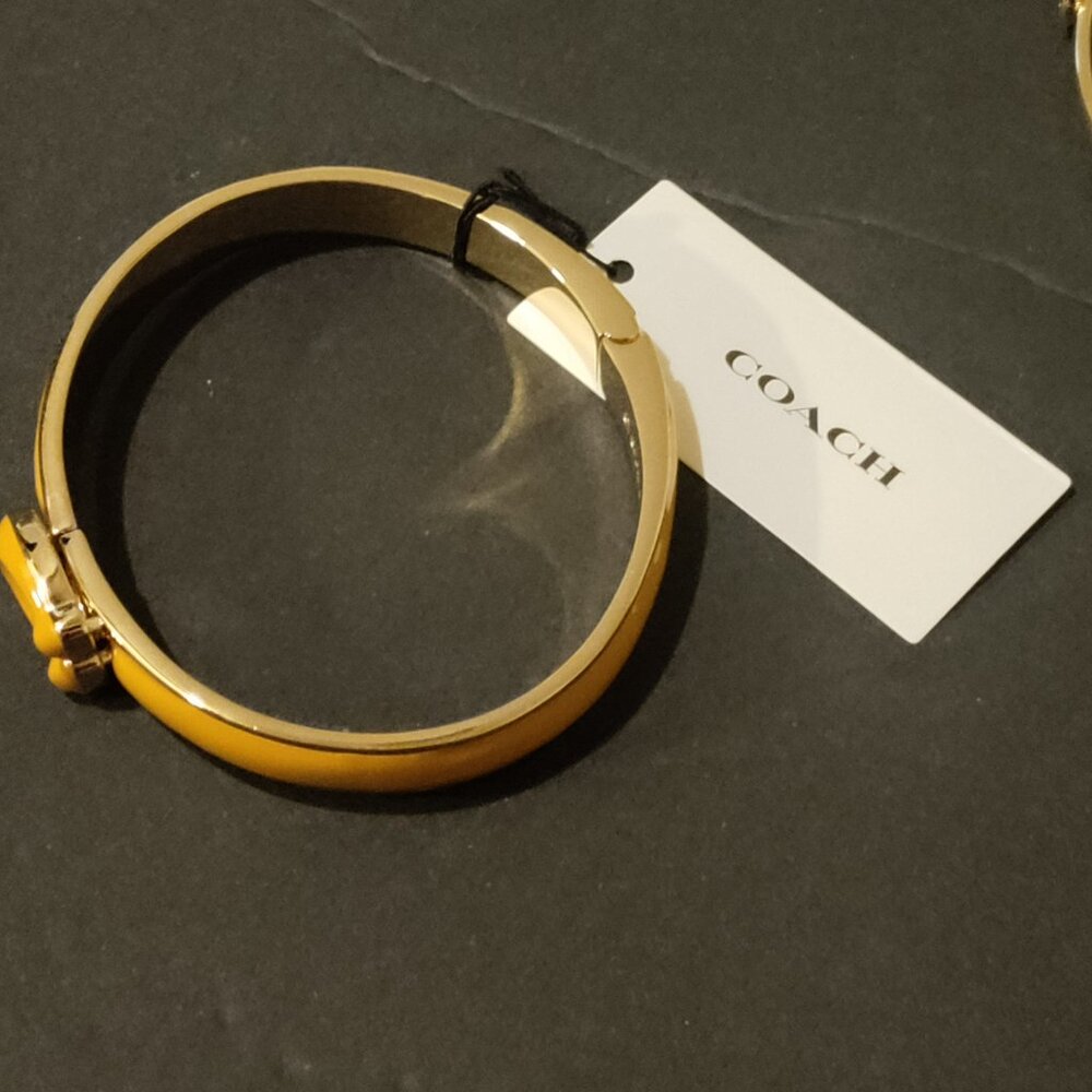 Coache Enamel Bracelet GLD Trim